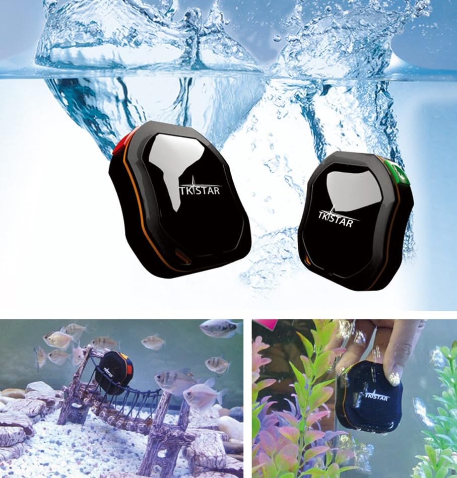 TKSTAR Mini GPS Tracker Ortung GSM Peilsender Schulranzen Kinder Hund Tier Auto ohne ABO wasserdicht APP Onlineportal 50g leicht / 1000mAh Akku