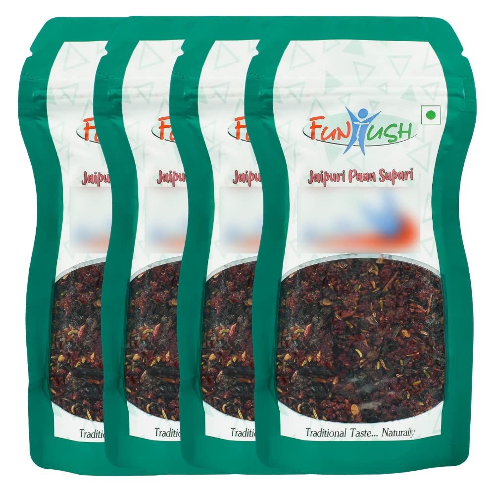 Funtush Jaipuri Pan Supari 70 grams Pack of 4 | Paan Supari Mukhwas Mouth Freshener (B09P8M9SX6) Amazon Price History, Amazon Price Tracker