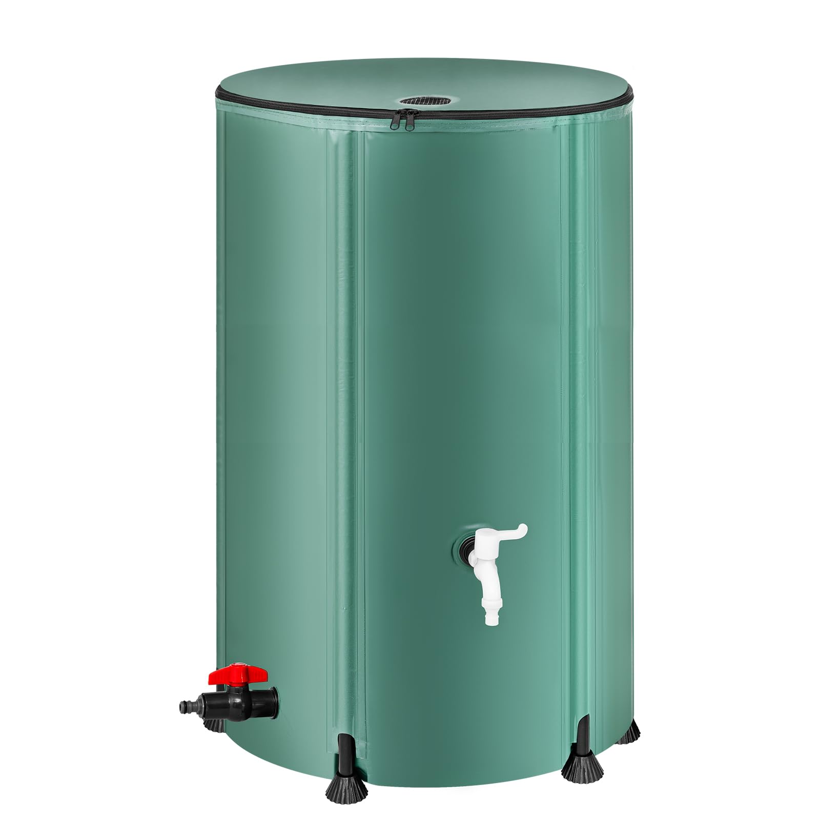 collapsible rain barrel water storage containers-100 gallon portable rainwater collect system water tank to collect rainwater from gutter downspout water catcher with spigots,filter?overflow kits