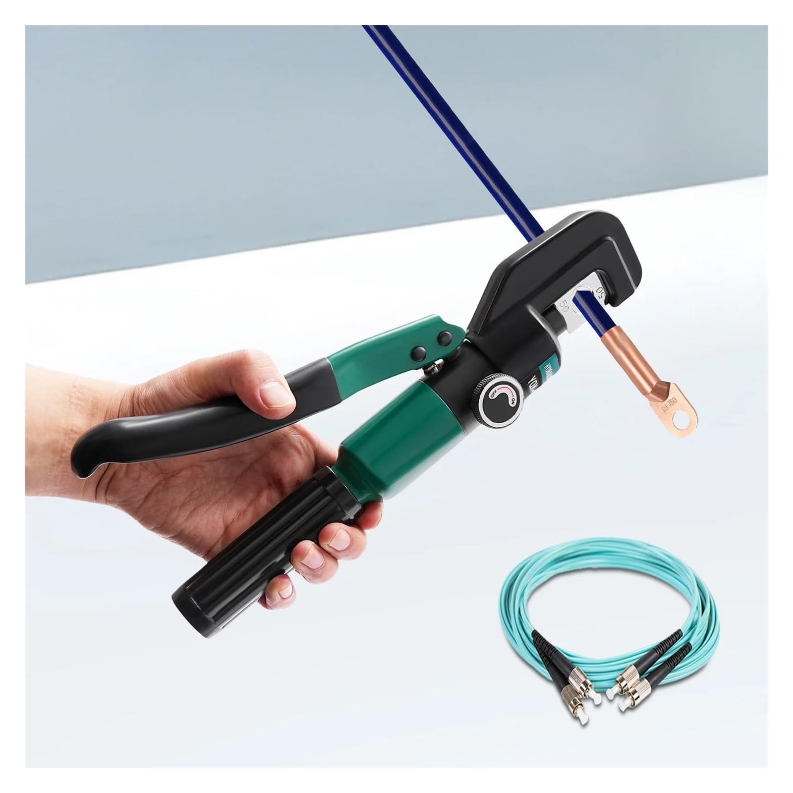 Amazon.co.jp: 手動油圧圧着機（ダイス8組付き）、ボックス付き油圧