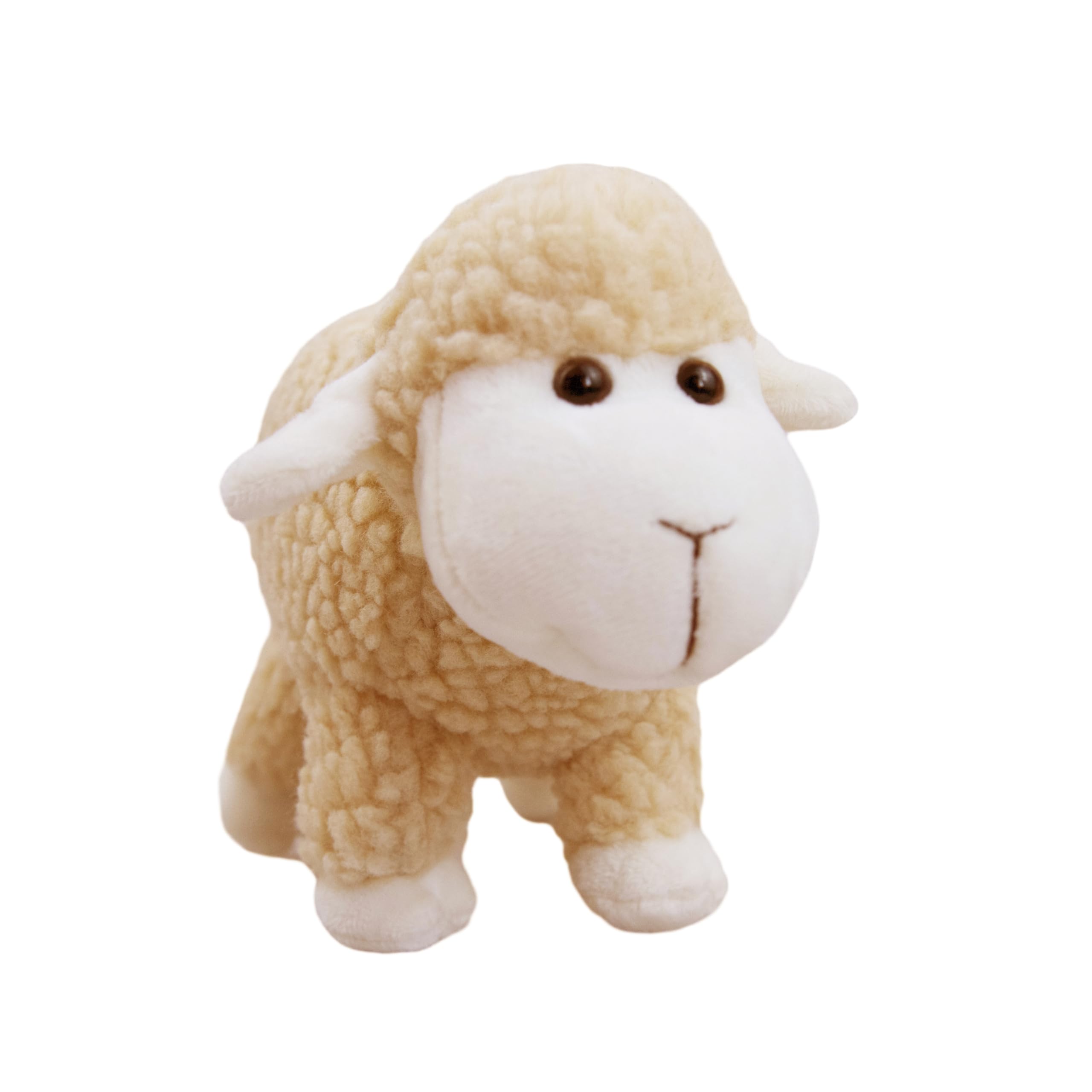 lilizzhoumax Simulation Lamb Plush Toy 18cm/7”, Stand Realistic Stuffed Animal Wild Cute Sheep Plush Toy - Image 4
