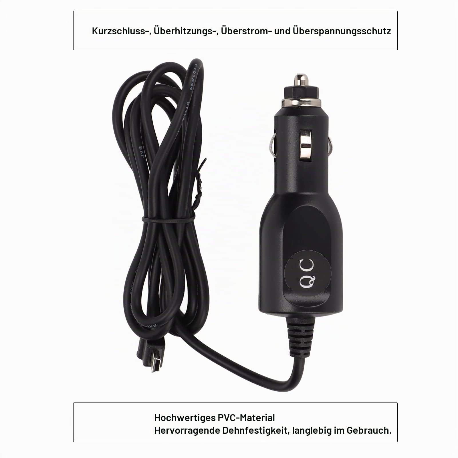 Kfz-Ladegerät, Kfz-Zigarettenanzünder, Kfz-Ladegerät, Universal-Netzkabel Zum Zigarettenanzünder, Ersatz für Tomtom XL One, GPS-Navigation, Zigarettenanzünder, Kfz-Ladegerät mit Hoher Kompatibilität.