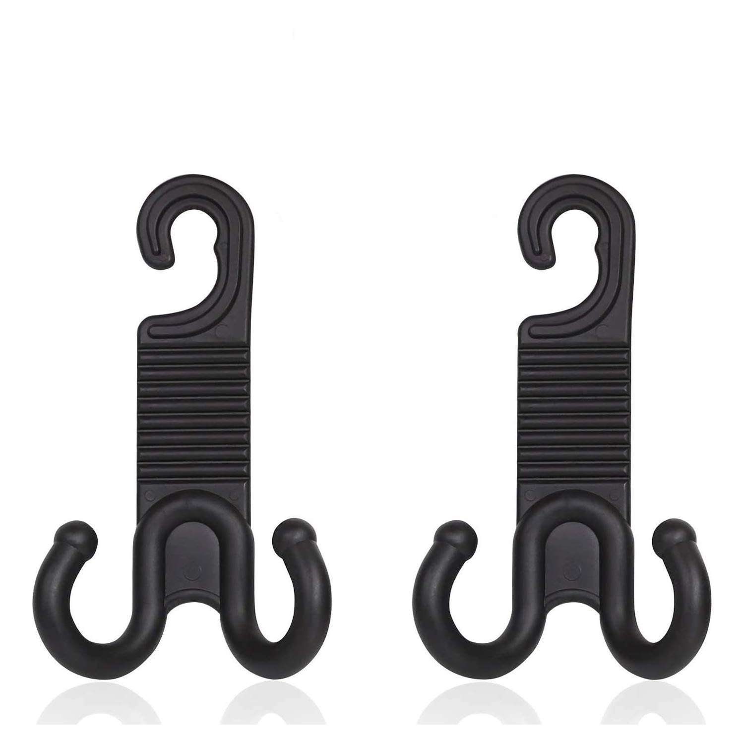WeTest2 Pack Premium Car Back Seat Hooks for Headrest Hanger Holder Hang Purse Grocery Bag Handbag Hat Cloth Coat