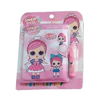 AUM Lovely Princess Small Pocket Diary with Small Pen for Kids Cute Cartoon Stationery Set with Lovely Princess for Students Kids Children Birthday Return Gift