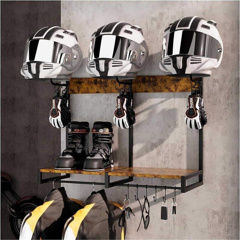Soporte Casco Moto Pared 78 x 58.5 x 33 cm