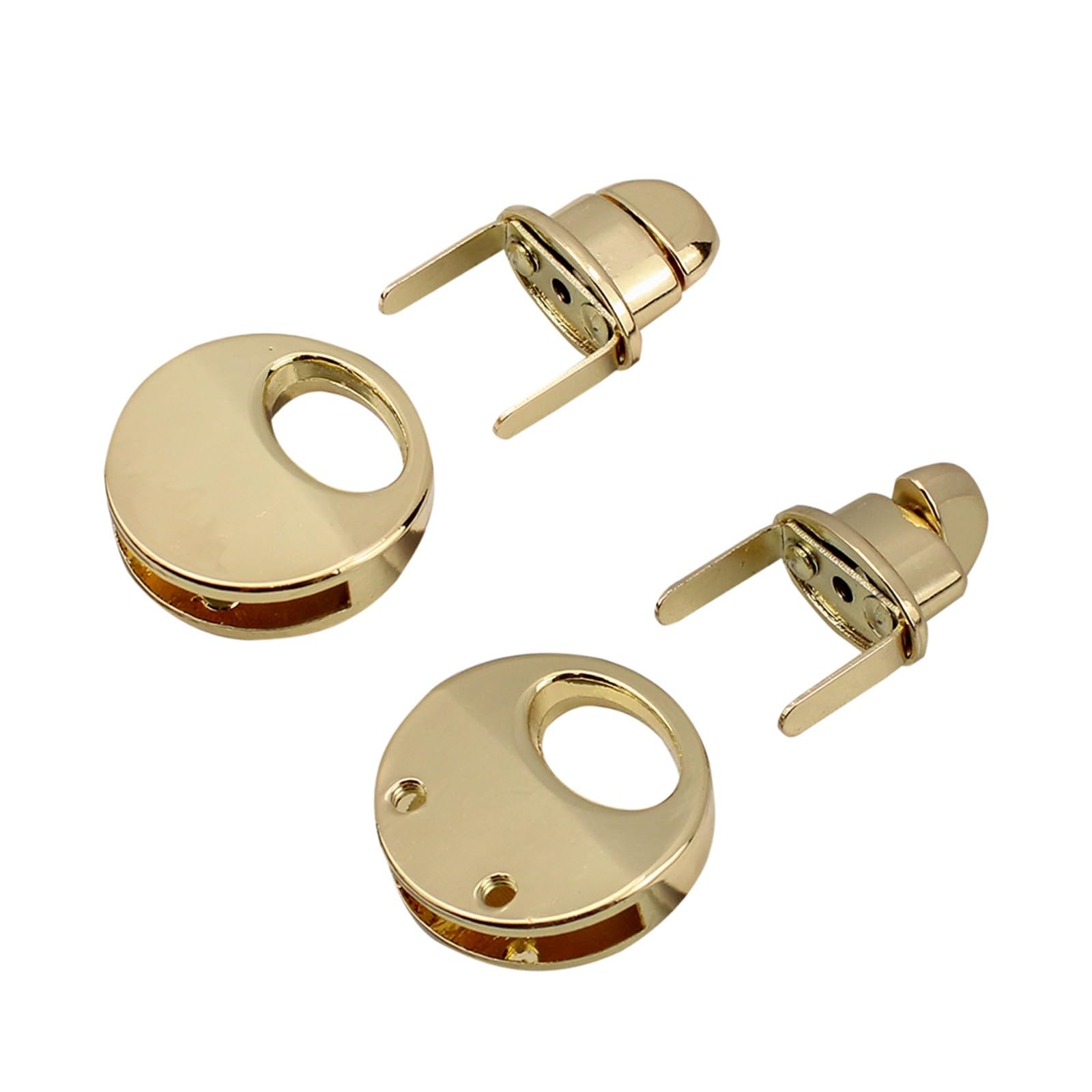 PVUVTNAHW 10Pcs 2.1CM Round Metal Turn Lock Replacement Twist Clasp Hardware For Handbag Purse Bag Accessories(Cinnamon)