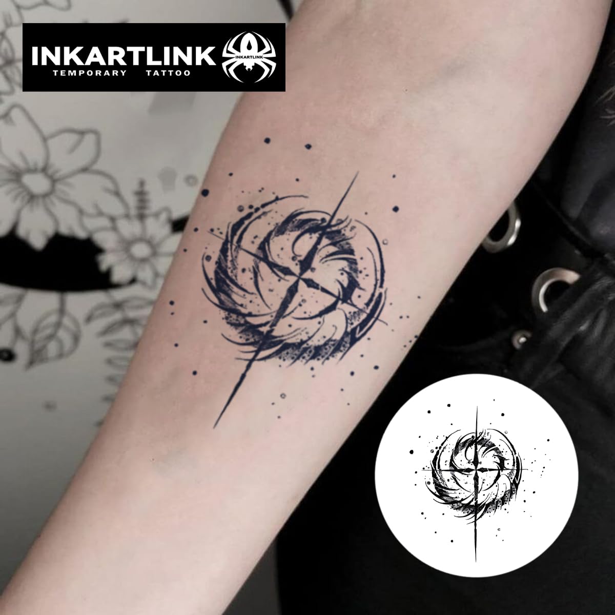 Amazon.com : INKARTLINK 2 Sheets Medium Semi Permanent Tattoos