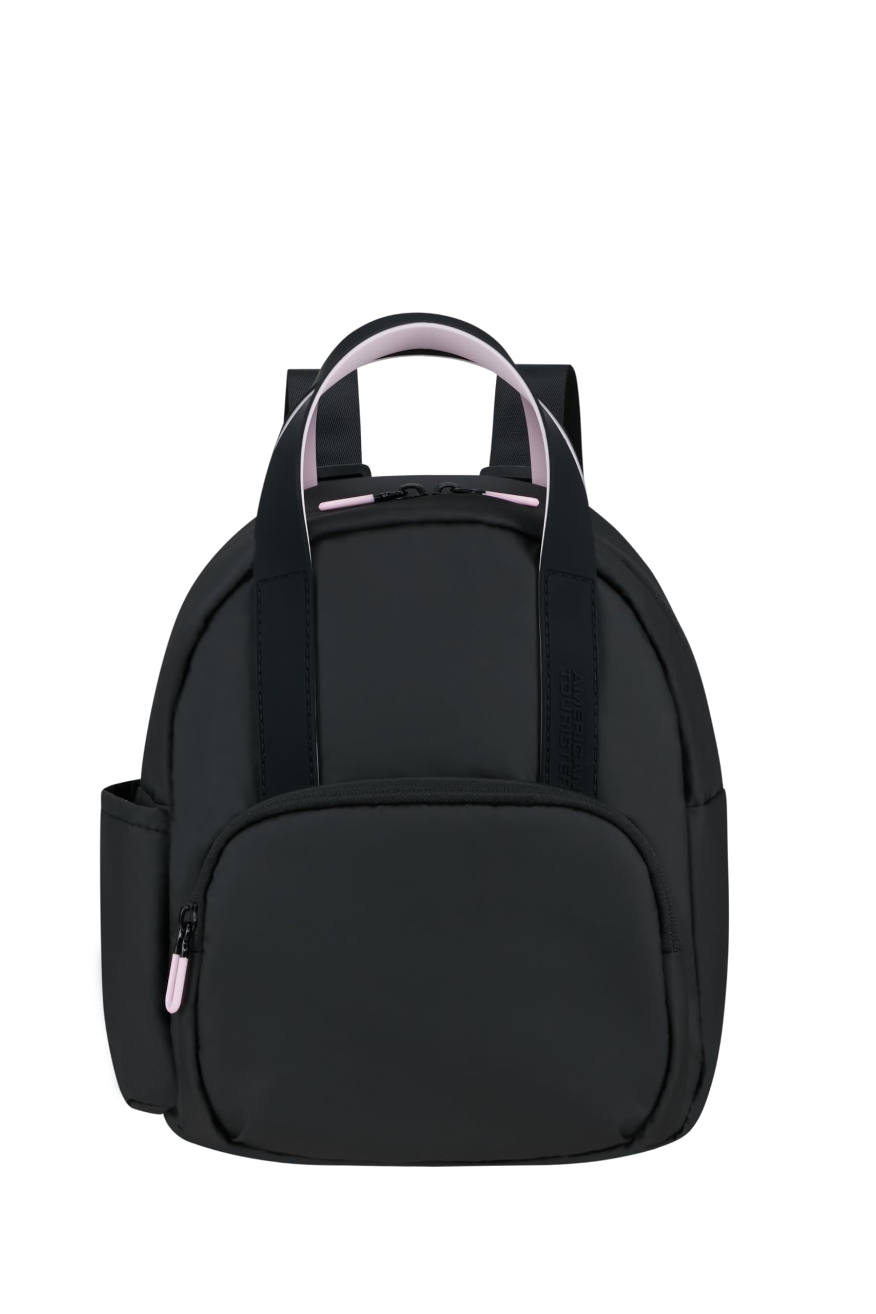 American Tourister Puffypop - Mini Plecak Damski (35 cm, 8.5 L) - Przegroda na AirPods & Tablet - 2 Uchwyty na Butelki - Czarny