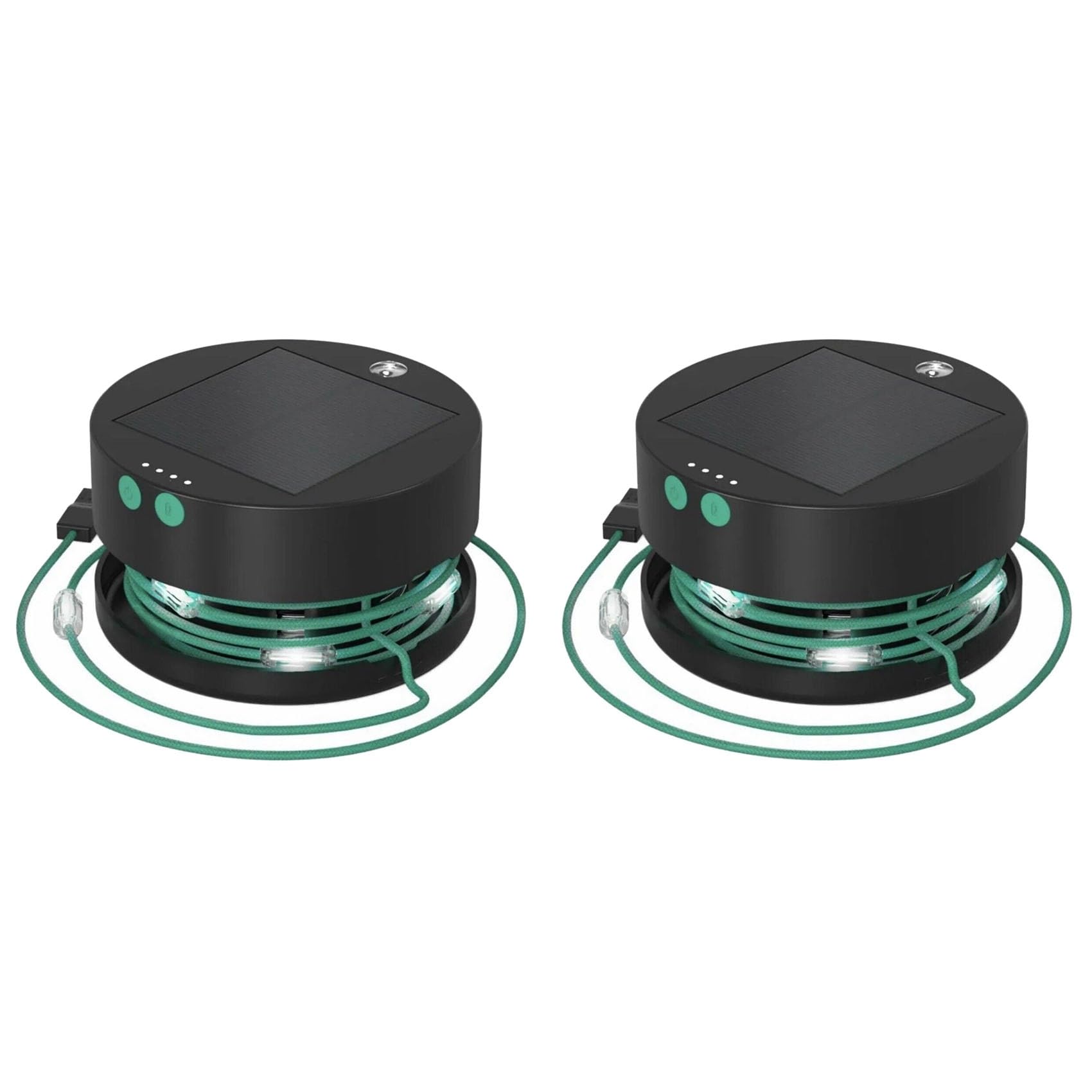Vjsujehgy 2X Outdoor Camping Light Solar String Lights LED Camping Lamp Phone Charger Outdoor Gadgets Camping Equipment
