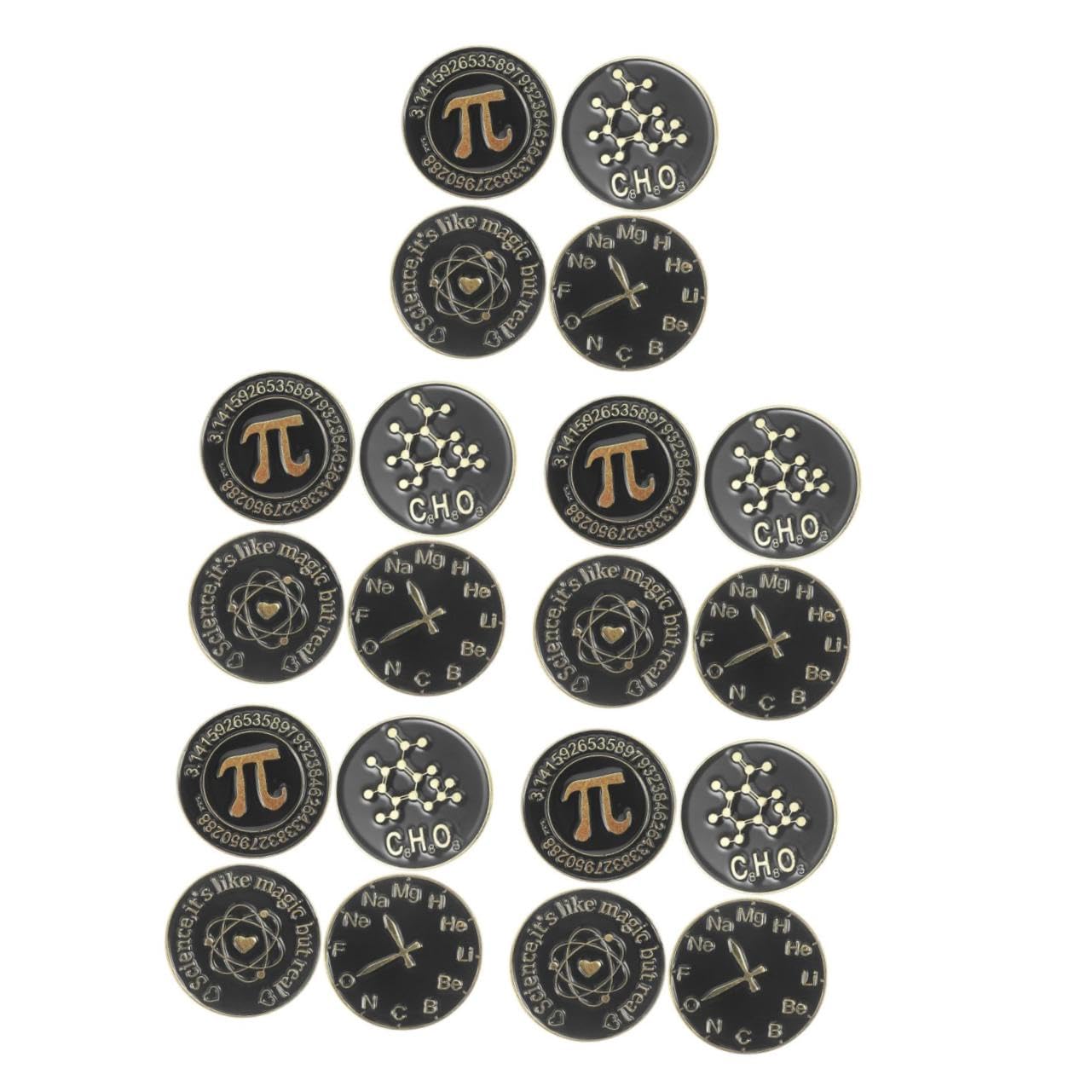 Holibanna Perno Estetico Per Giacche Pin Di Risvolto Spille E Spille Da Donna Pin Per I Vestiti Spilla Simbolo Della Scienza Spille Smaltate Creative Perni Lega Black