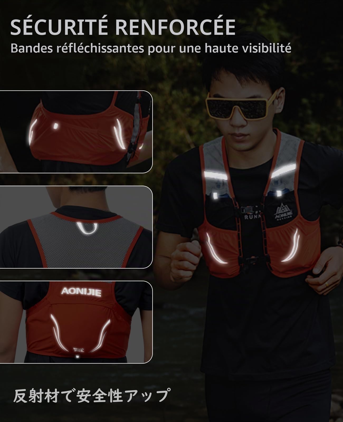 TRIWONDER Gilet Trail Ultra Léger 2,5L Veste Running Sac Hydratation pour Homme Femme Marathon Randonnée