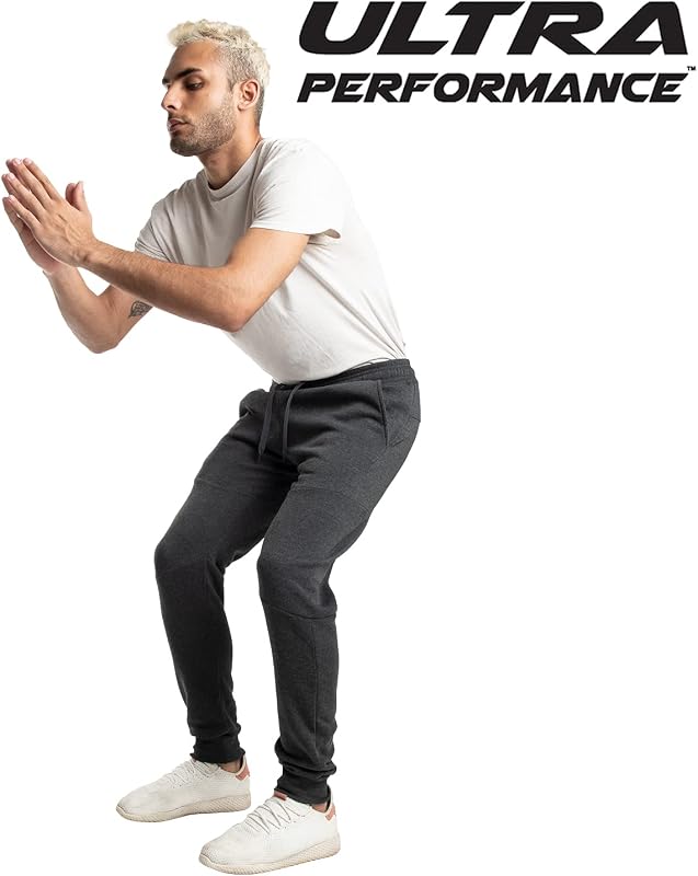 Ultra Performance Sweatpants for Men 3 Pack Fleece Joggers, with Pockets image 6