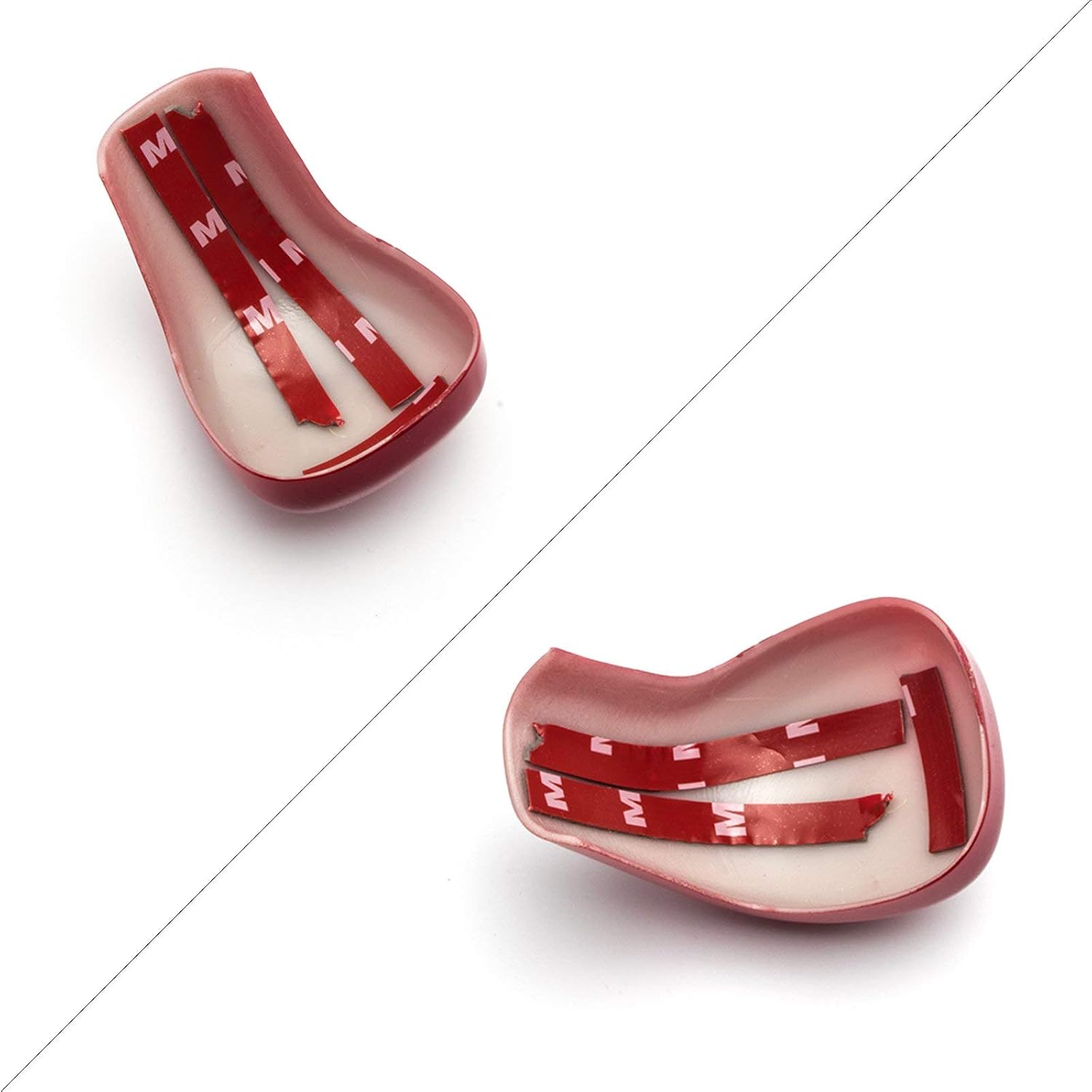 x xotic tech Gear Shift Knob Cap Cover Trim, Glossy Red, Compatible with Camry 2018-2026, or Corolla 2019-2026, Corolla Cross 2022-2025 or Avalon 2019-2022 image 4