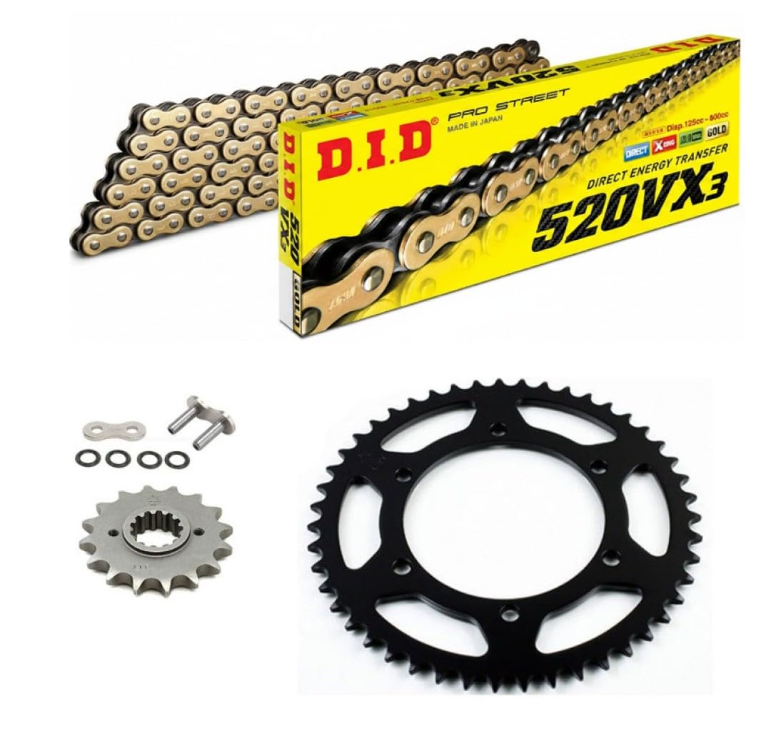 KIT CONVERSION DID 520 DE TRANSMISION CADENA PIÑON CORONA YAMÁHA YZF-R6 R6R 2006-2024