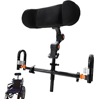 Adjustable Wheelchair Headrest - Ergonomic Headrest for Wheelchairs Neck Support for Seniors and People with Disabilities for Universal Wheelchairs