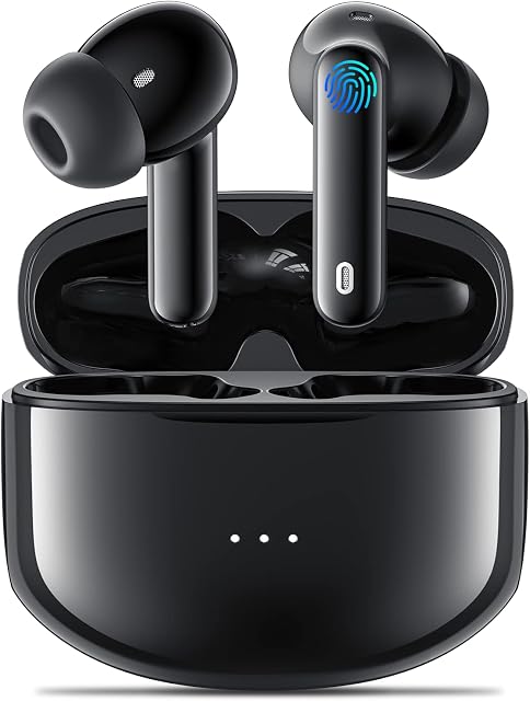 Wireless Headphones 5.1 Aoslen Bluetooth Headphones In Ear with 4 Mic ENC Noise Reduction Hifi Stereo Wireless Earbuds Bluetooth Sports Earphones with 36H Playtime Type-C Charging IPX6 for IOS/Android