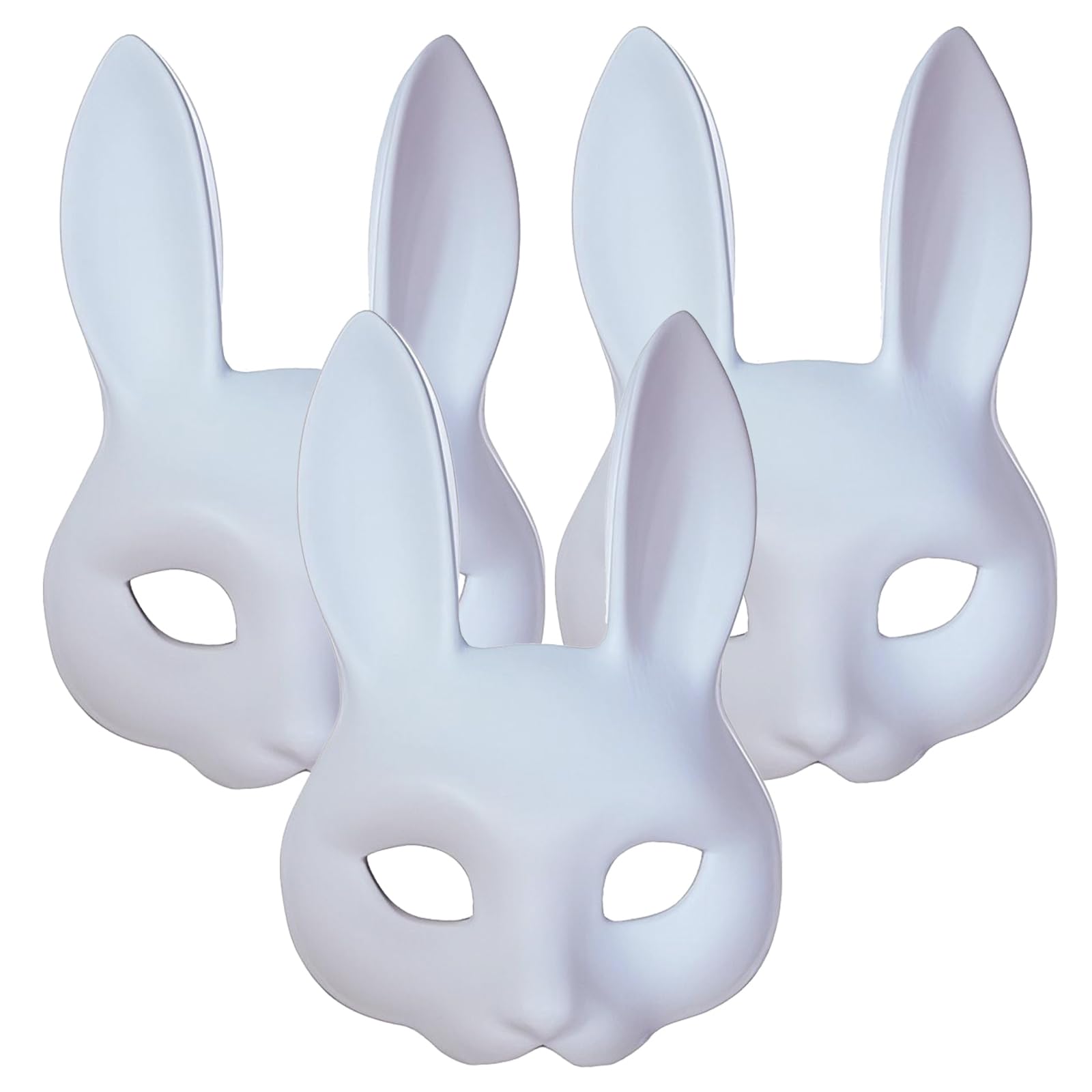 Alodidae White Bunny Mask 3pcs DIY Rabbit Costume Masks Easter Halloween Party Accessory