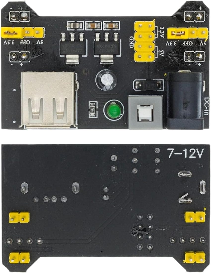 1PCS Breadboard Power Supply Module 3.3V 5V MB-102 Solderless Bread Board DIY 2012 New for Dedicated Power Module New for Arrival 2025 High for Quality