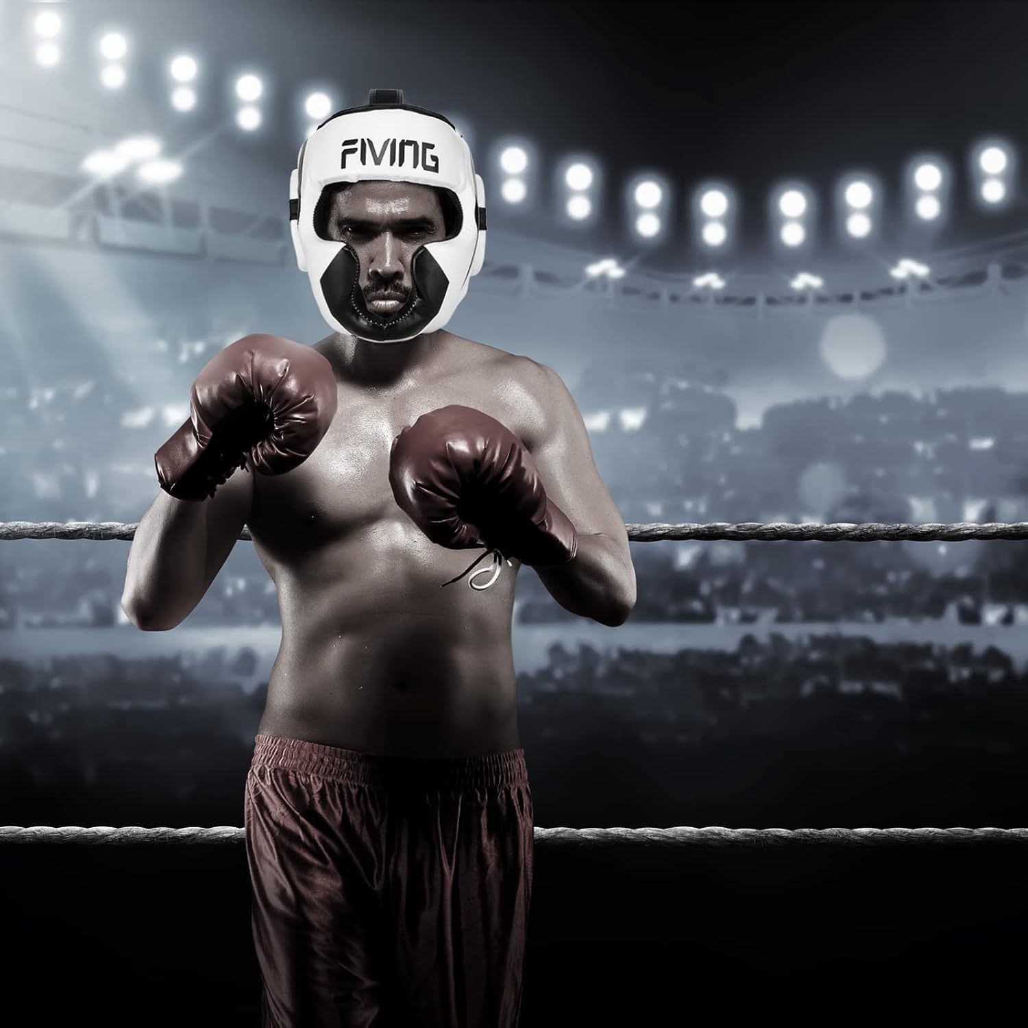 FIVING Headgear for Boxing,Martial Arts Headgear,Kickboxing Head Gear, Helmet for Muay Thai,Grappling, Sparring, Kickboxing, Karate, Taekwondo : Sports & Outdoors