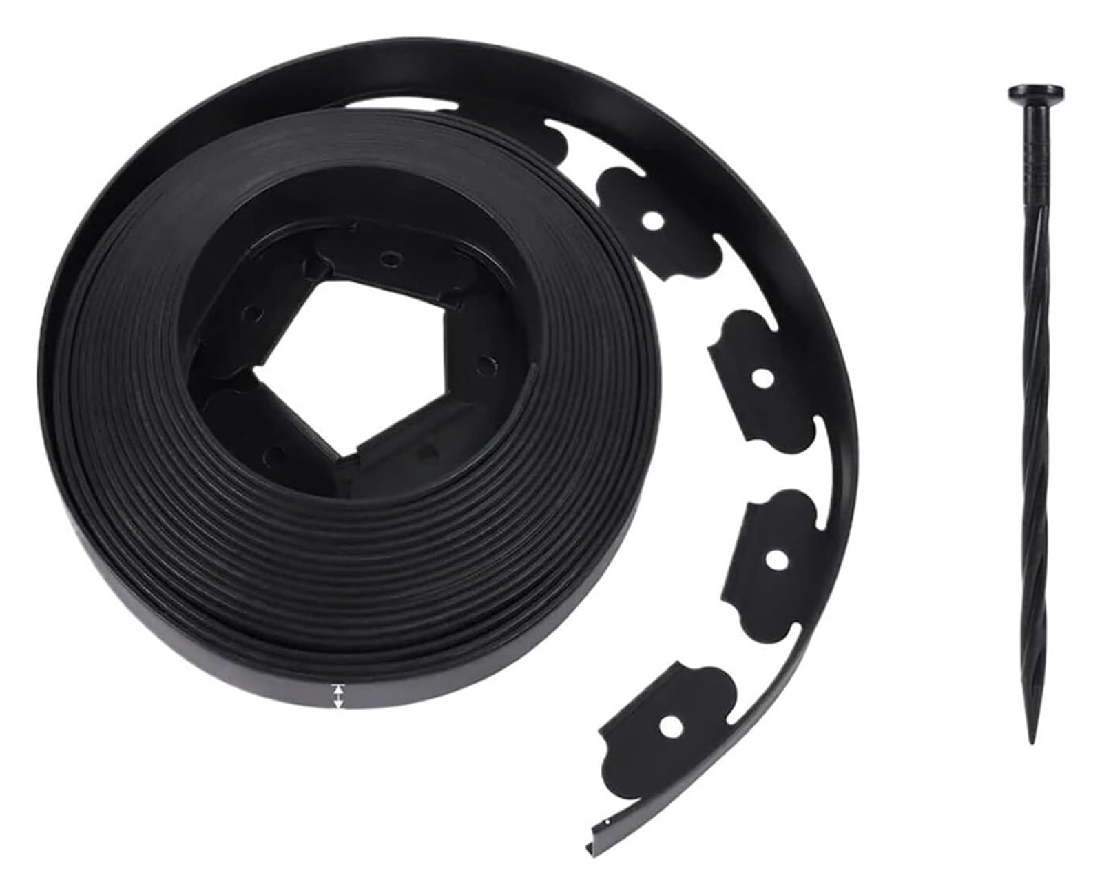 Obrzeża trawnikowe i ogrodowe, Zestaw Plastikowych Obrzeży Krajobrazowych 5-10 M, 30 Kolców Do Ścieżek Do Klombów(10 Meters)