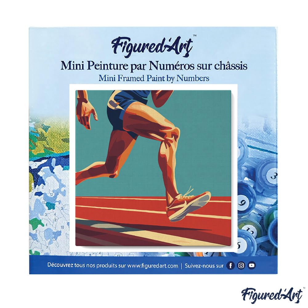 Figured'Art Mini Peinture par Numéro Adulte 20x20cm avec cadre Achats d Figured'Art Mini Peinture par Numéro Adulte 20x20cm avec cadre Achats d