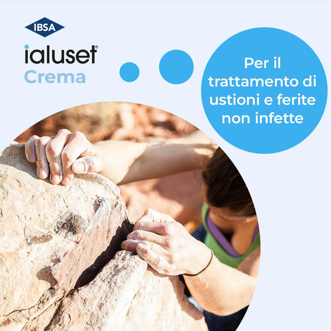ialuset Crema 25g – Per il trattamento di ferite e ustioni non infette. Grazie all’acido ialuronico ad azione idratante facilita il processo di rigenerazione tissutale delle lesioni cutanee