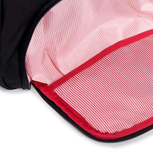 Herschel Novel Duffel Bag, Black/Black Synthetic Leather, Classic 42.5L