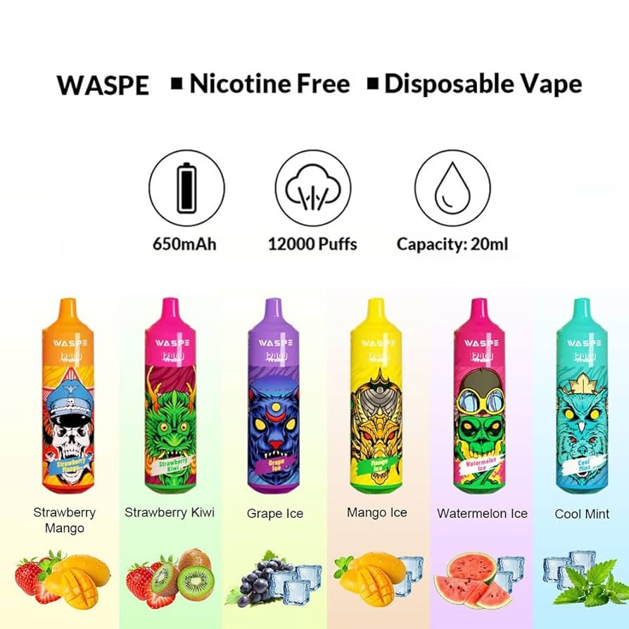 Amazon.co.jp: WASPE Electronic Cigarette, Disposable, 12,000