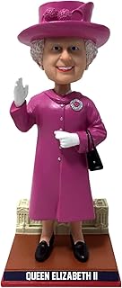 Queen Elizabeth Pink Dress Buckingham Palace Bobblehead