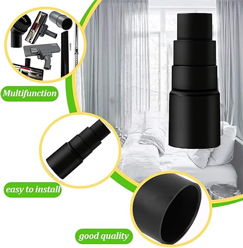 Miniatura 7 de Accesorios de vacío, kit de herramientas de limpieza al vacío de 1 14 pulgadas para accesorios de aspiradora de tienda con varitas de extensión de