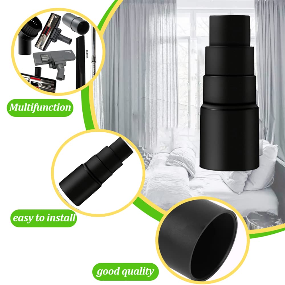 8 accesorios de vacío, kit de herramientas de limpieza de 1 1/4 pulgadas para accesorios de aspirador con varitas de extensión y adaptador de manguera de 32 mm y 35 mm