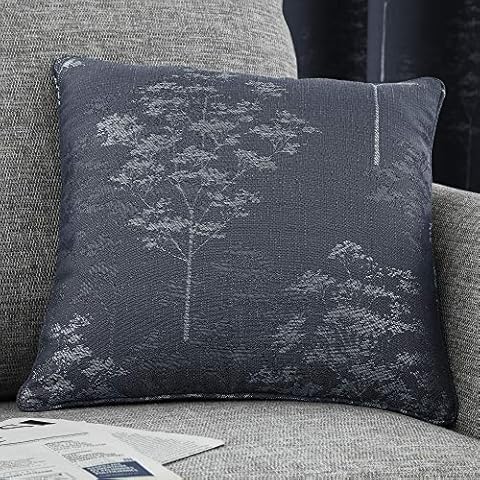 Curtina Elmwood Navy Jacquard Cushion 43cm Cover