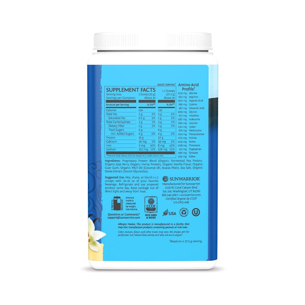 Buy Vegan Protein Powder with BCAAs Pea Protein Powder Gluten Free NonGMO Soy Dairy Sugar