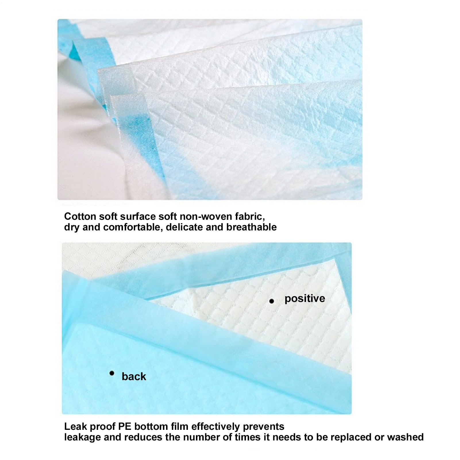 100 Pièces Protege À Langer Bébé, Alèse Pour La Protection De La Literie, Coussin De Table À Langer, Respirantes, Imperméables, Anti-fuite, À Absorption Rapide