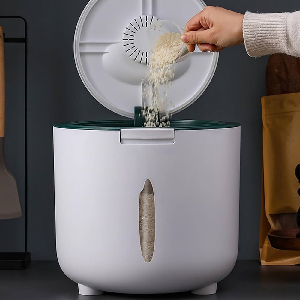 Amazon｜ライスディスペンサー、11Lライスコンテナ、密閉ライス