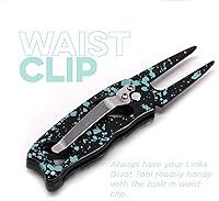 Vista 6 de Links Golf Herramienta de divot de golf con botón emergente plegable y marcador de bola de golf magnético - Herramienta de divot de golf patentada