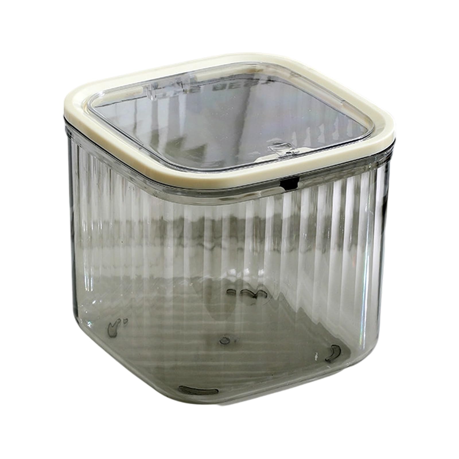 Xjdzineq Multifunctional Push Open Transparents Desktop Trash Can for Bathroom Bedroom Organization Space Saving Bathroom Waste Container