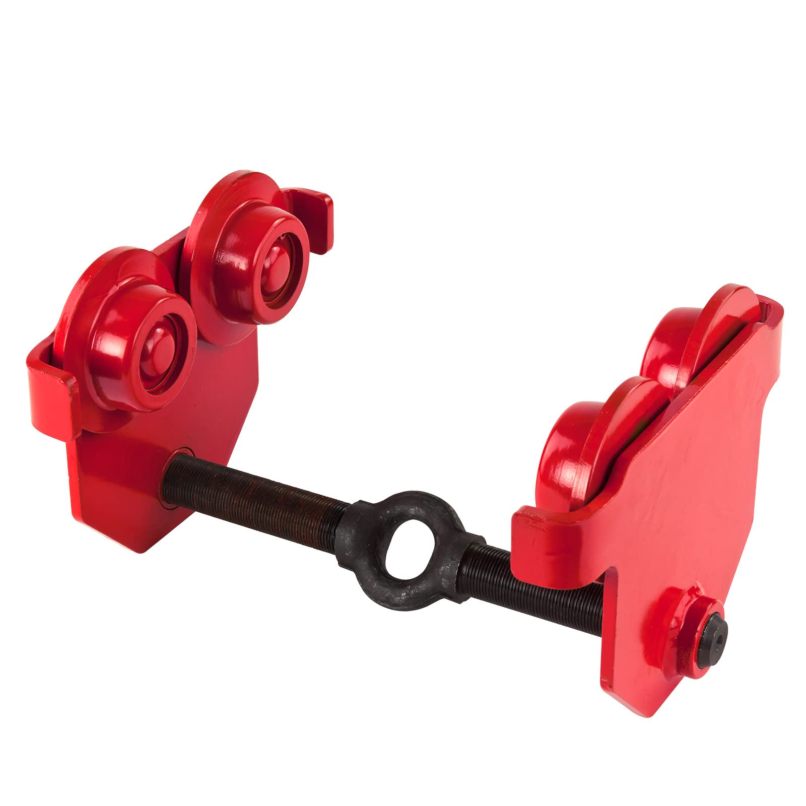 DEMA Laufkatze Handlaufwerk 2 t – Handfahrwerk, Rollfahrwerk, Schienenlaufkatze, Hebevorrichtung, Kran, Winde, Seilzug – robust, langlebig, Werkstatt, Industrie, Lager