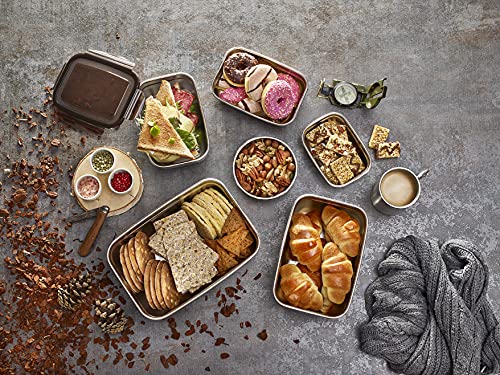 LocknLock Stainless Steel Storage Jar with Lid, 500 ml, 155 × 120 × 58 mm, BPA-Free, Dishwasher Safe, Freezer Safe up to -20 °C, Stainless Steel Storage Box with Lid - Image 7