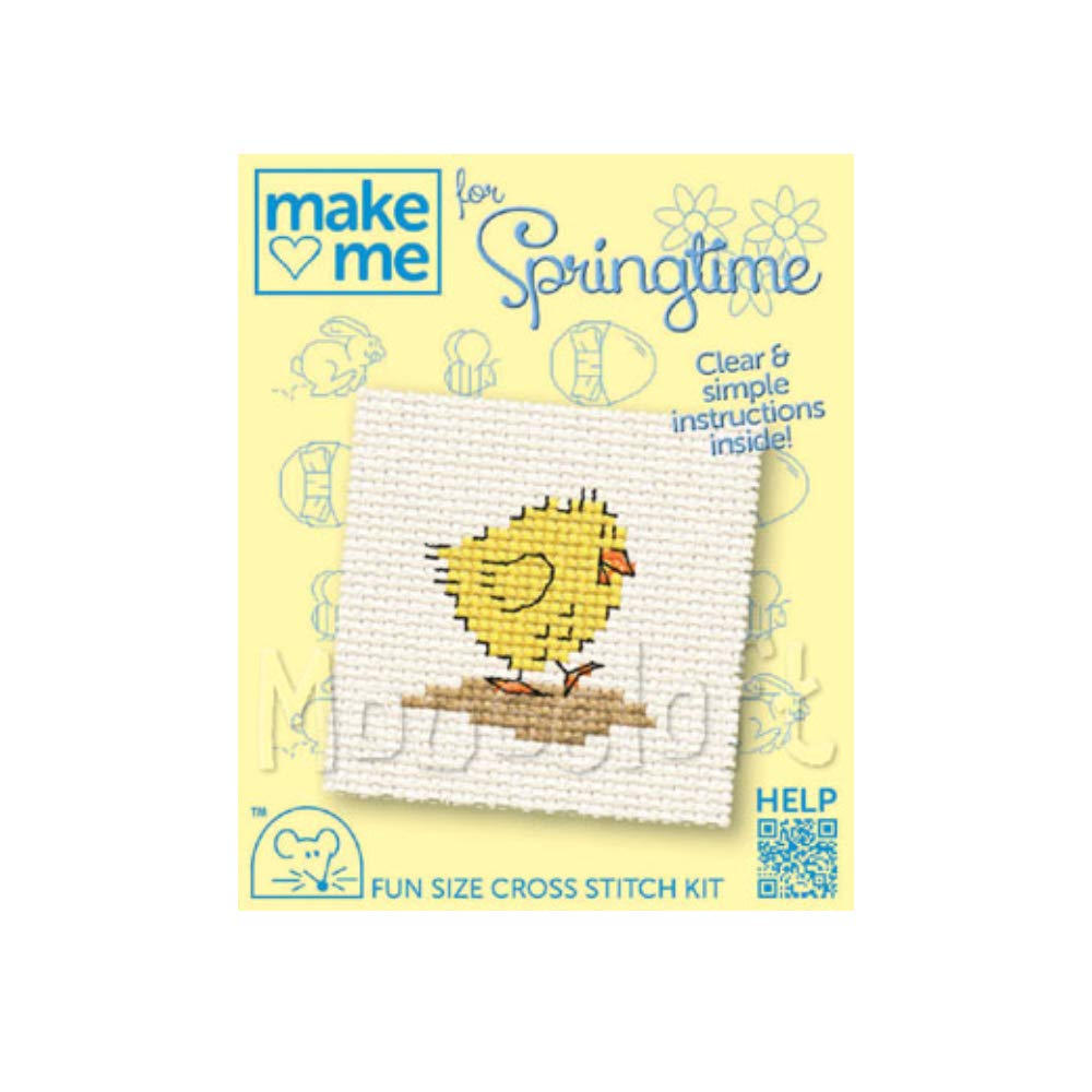 Mouseloft Mini Counted Cross Stitch Kits Make me for Springtime - Chick