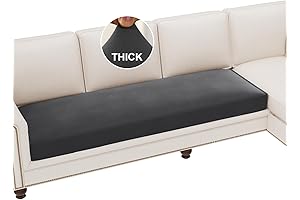 Luxurious H.VERSAILTEX Fleece Sofa Cushion Covers with Convenient Zipper Closure