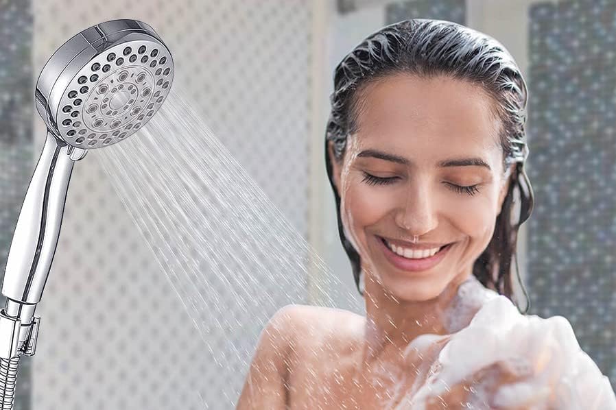TOSCH premium Super Heavy High-Pressure ABS Handheld Shower Head 6-Setting - 5 Inch Handheld Rain and Mist Shower Head.(Only Handheld Shower Head) (B0C974LRH4) Amazon Price History, Amazon Price Tracker