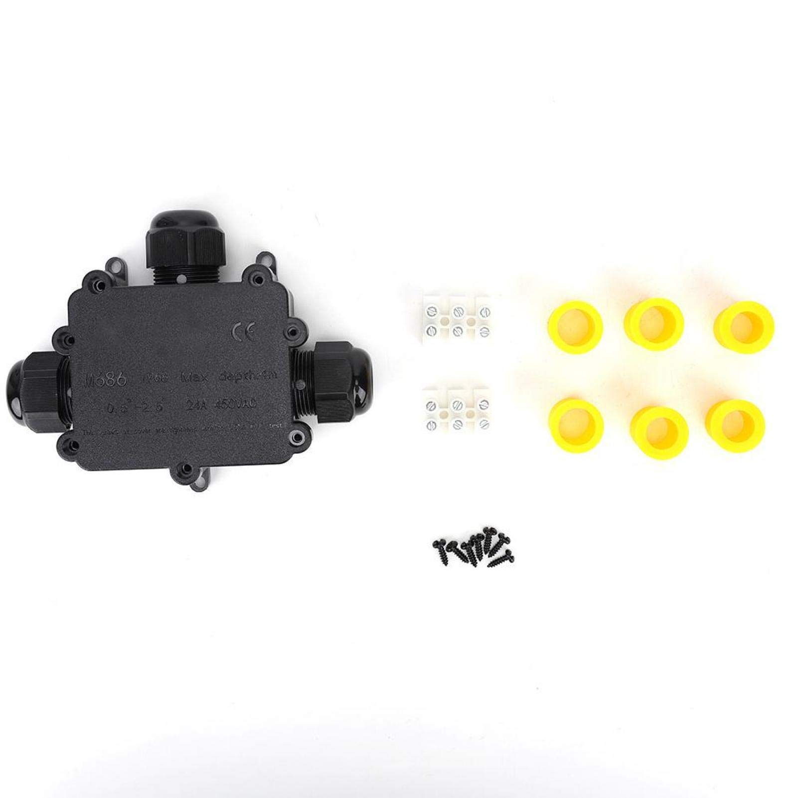 Electrical Junction Box, Sun Protection Junction Box for Underwater Lights for Street Lights for Waterproof Equipment(Type T)-image-45