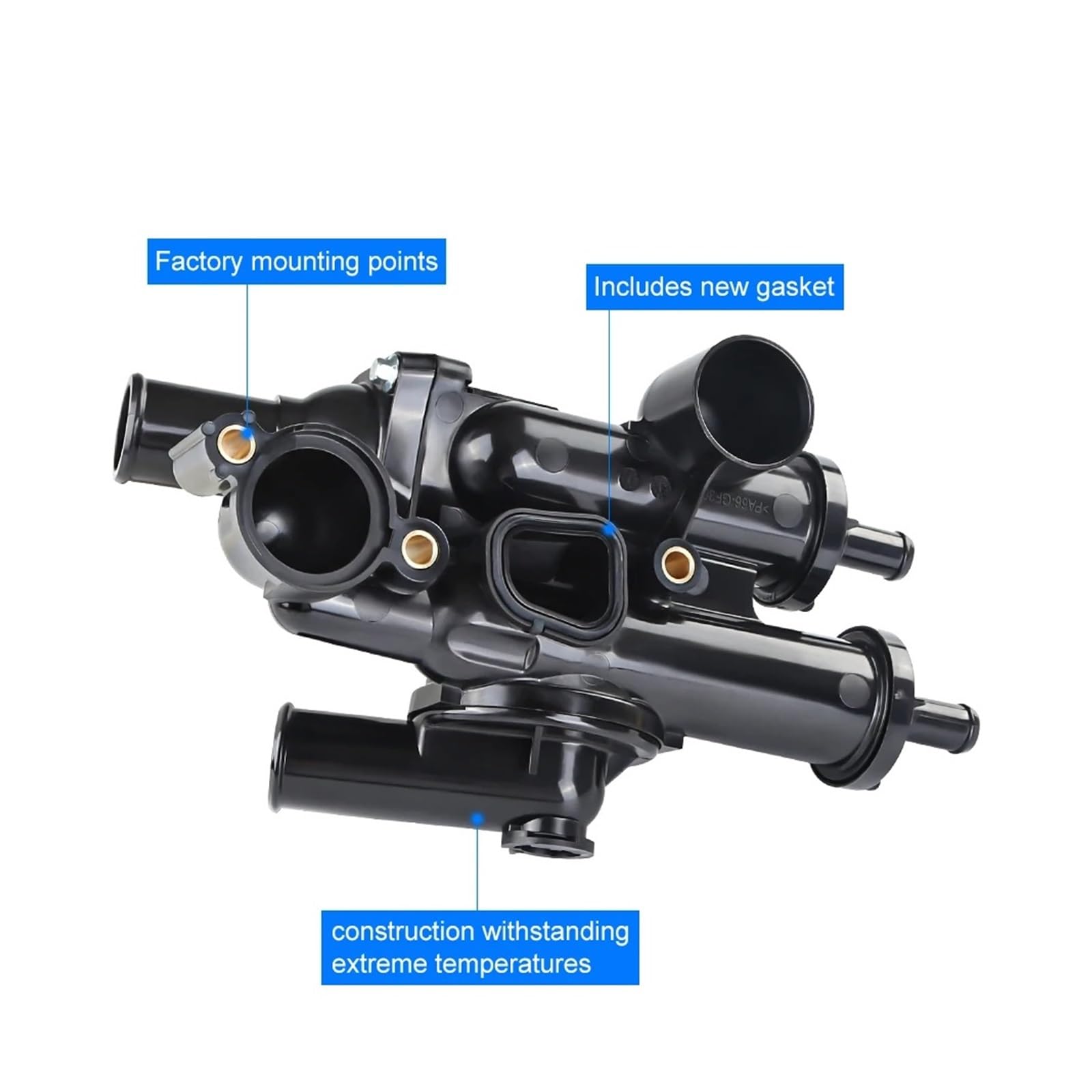 Termostato dell'auto Compatibile con Chrysler per 200 per Sebring 902-319 Kit di Montaggio Alloggiamento Termostato Auto Alloggiamento Termostato Liquido di Raffreddamento