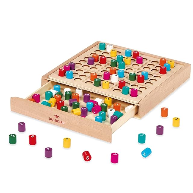 Dal Negro - Our Sudoku - Juego de Mesa de Madera, Apto para niños 8+ y Toda la Familia, 2 o más Jugadores…