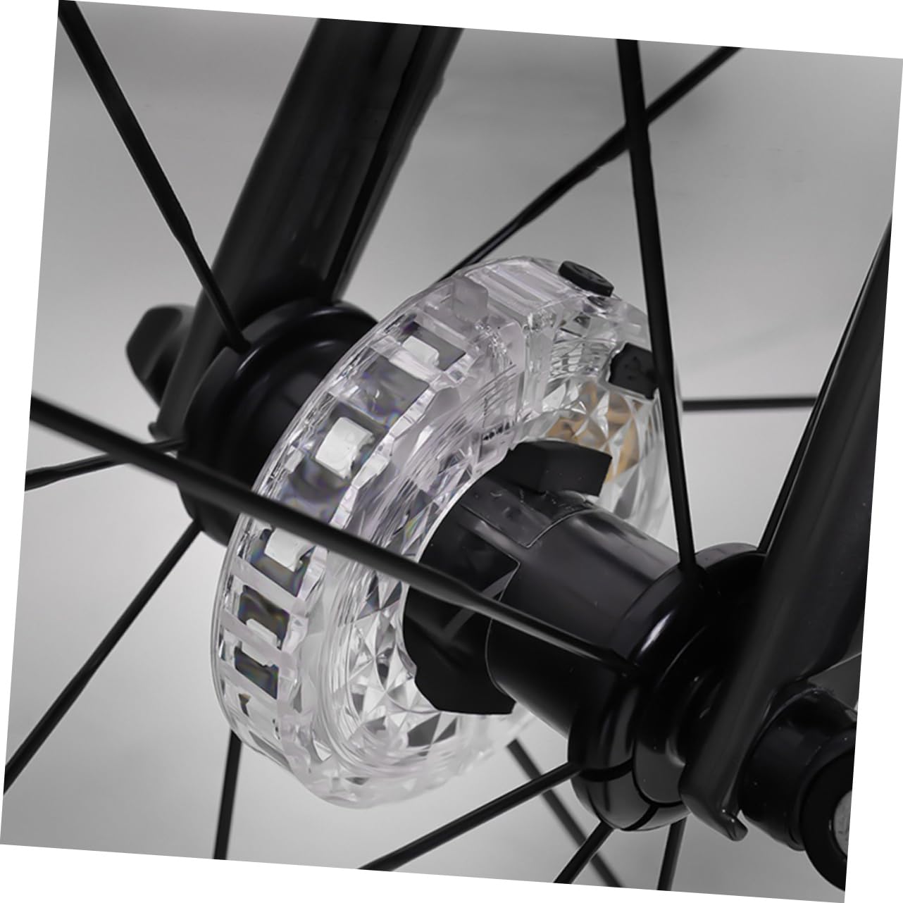 HEMOTON 3 Pièces Curseur Flash Intelligent décoration Lumineuse de vélo Feux de vélo éclairage de vélo décoratif lumières LED vélo Feux de Roue de vélo d'équitation Plastique Blanche