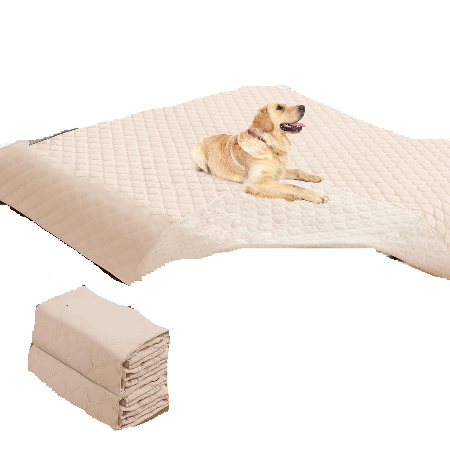Cute Artificial Pet Nest Practical 2-piece Waterproof Dog Bedspread Blanket Anti-slip, Artificial Dog Bedspread Blanket, Suitable For Large Pet Dogs, Children's Furniture Protective Cover Suitable for