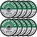 4 1/2" x 1/16" x 7/8" Premium Cut Off Wheels - 10 pack, For Cutting all Ferrous Metals and Stainless Steel