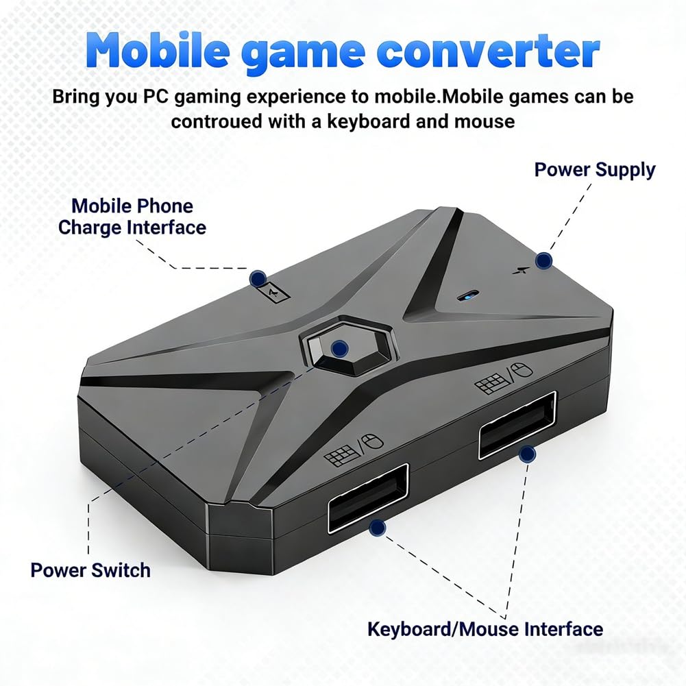 Kit di conversione di giochi per cellulari tastiera mouse M1 Pro+ Combo 5 in 1 Connessione Bluetooth Controller Mobilador Kit