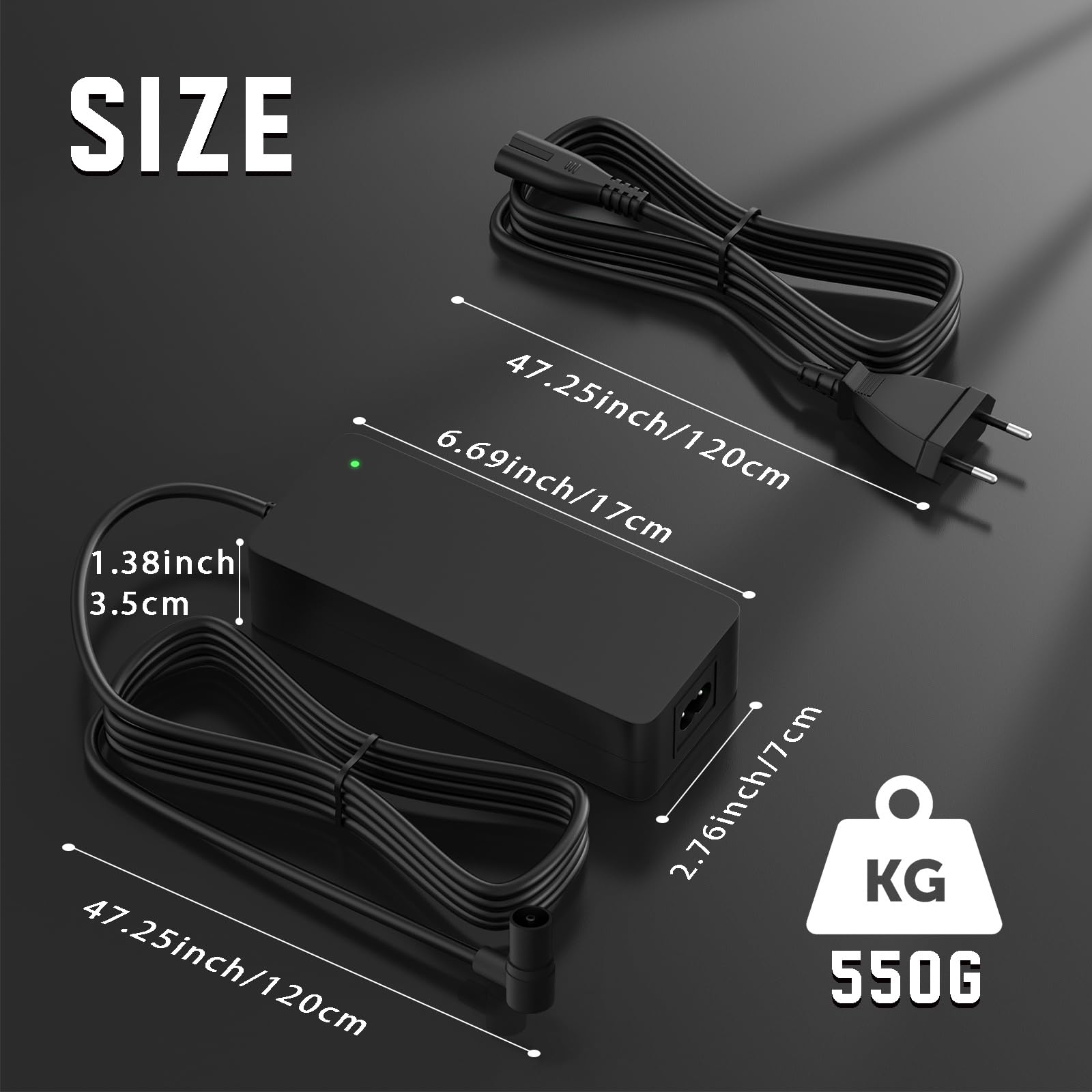 54.6V 2A Chargeur Trotinette Electrique pour Xiaomi 4 Ultra, 4 Pro 2nd Gen, 5, 5 Pro, Chargeur Universel pour Les Batteries Lithium de 48V, Chargeur Rapide